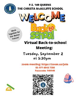 Welcome Back Virtual Meeting
